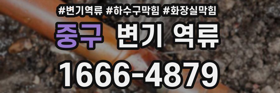 중구 변기 역류