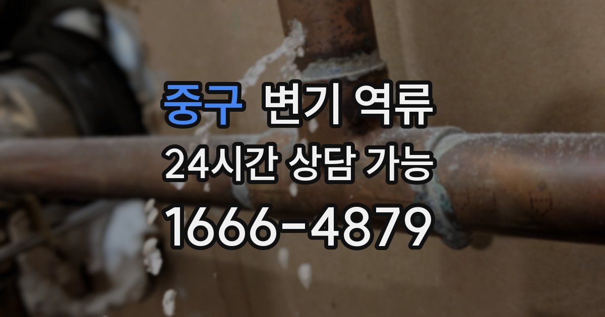 중구 변기 역류