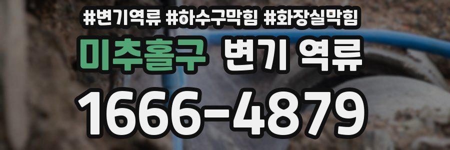 미추홀구 변기 역류