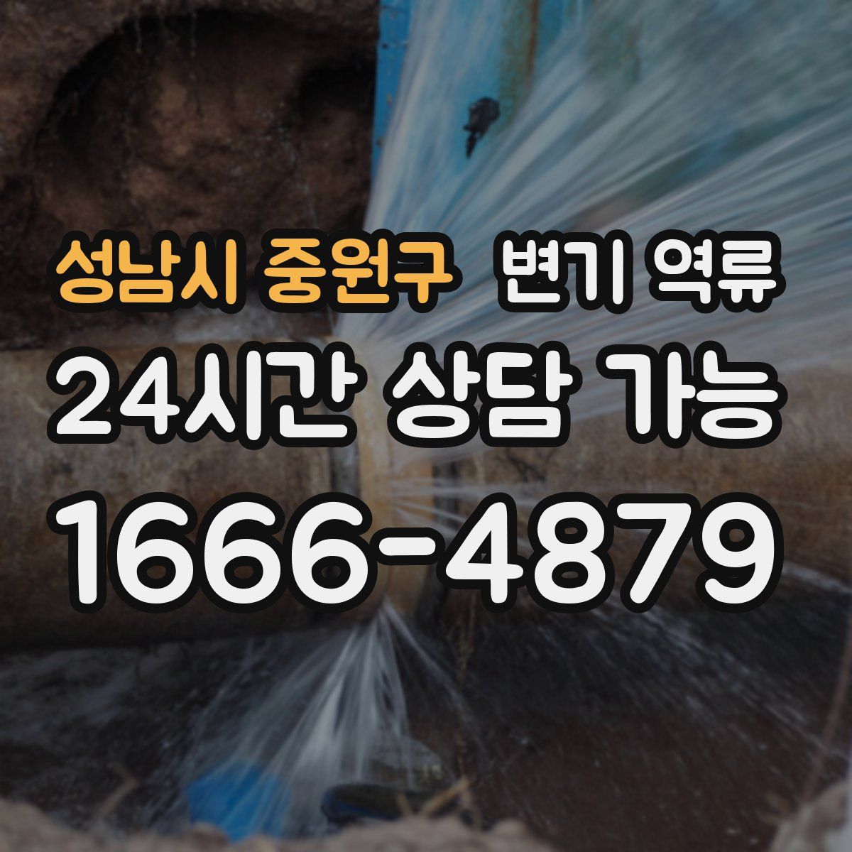 성남시 중원구 변기 역류