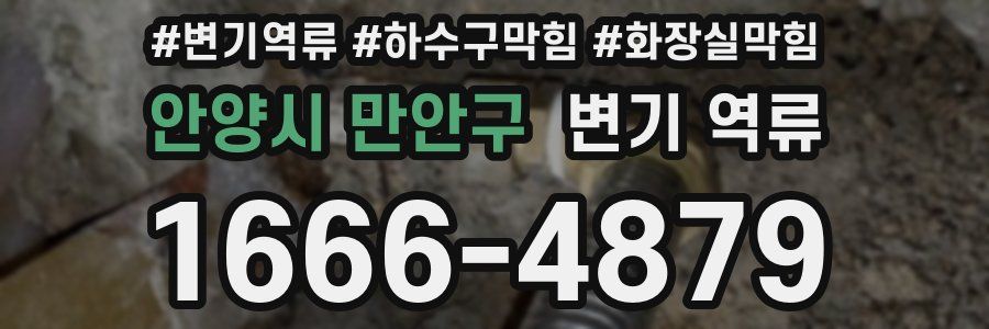안양시 만안구 변기 역류