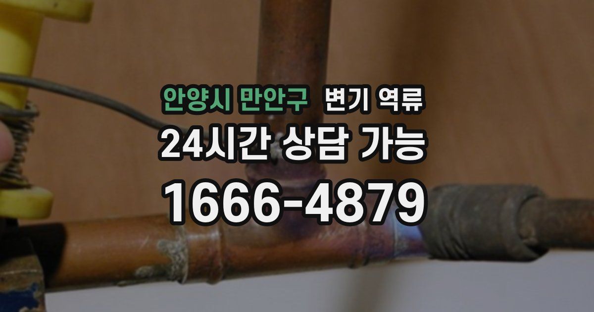 안양시 만안구 변기 역류
