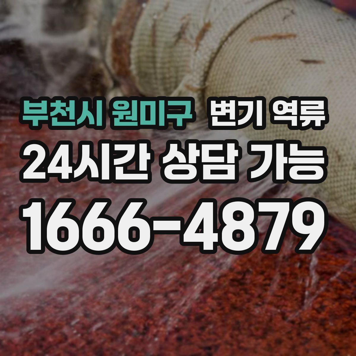 부천시 원미구 변기 역류