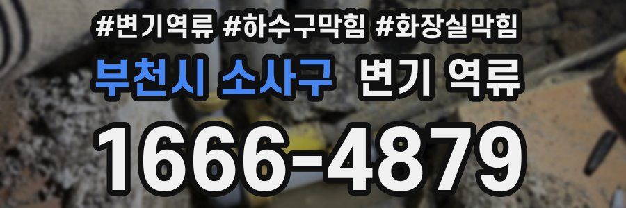 부천시 소사구 변기 역류