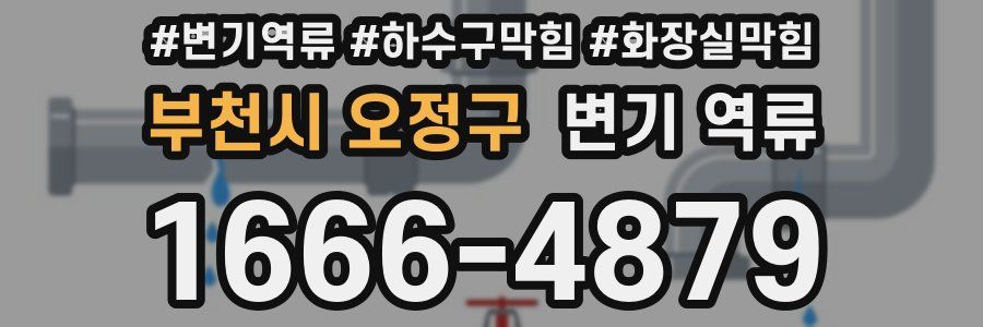 부천시 오정구 변기 역류