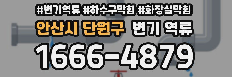 안산시 단원구 변기 역류