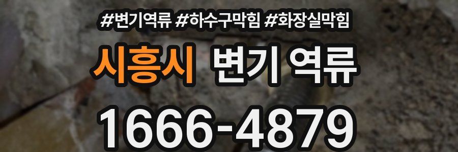 시흥시 변기 역류