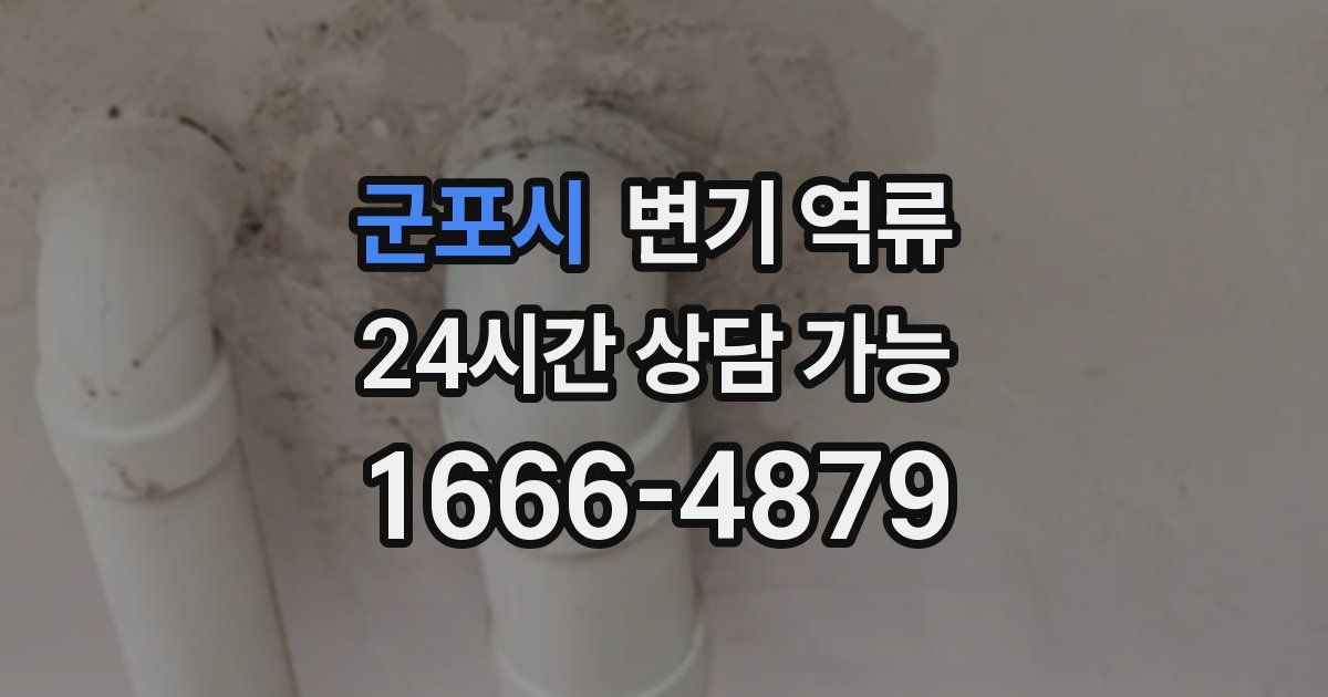 군포시 변기 역류