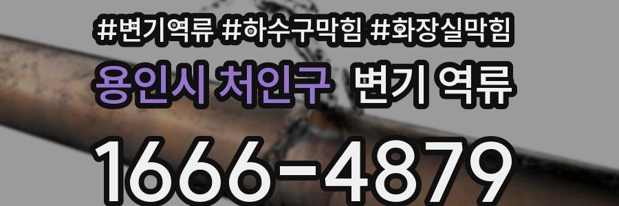 용인시 처인구 변기 역류