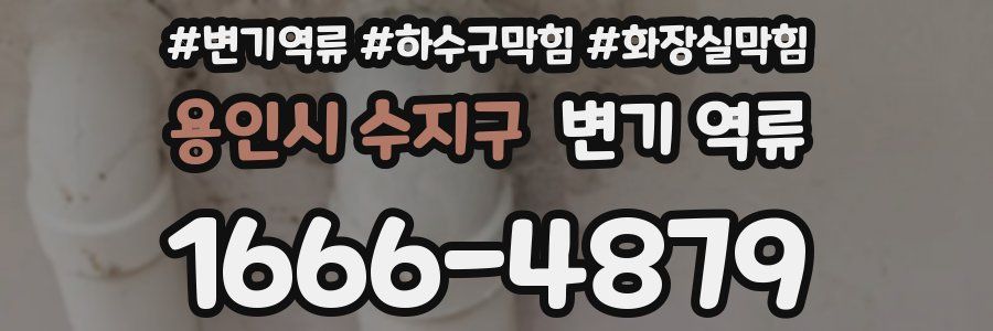 용인시 수지구 변기 역류