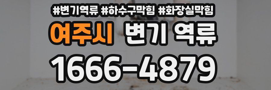 여주시 변기 역류