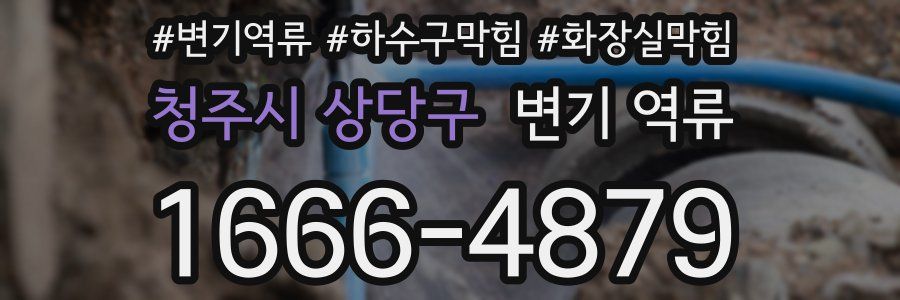 청주시 상당구 변기 역류