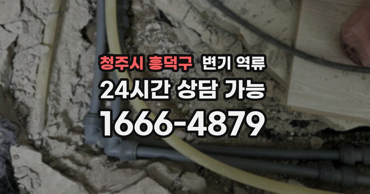 청주시 흥덕구 변기 역류