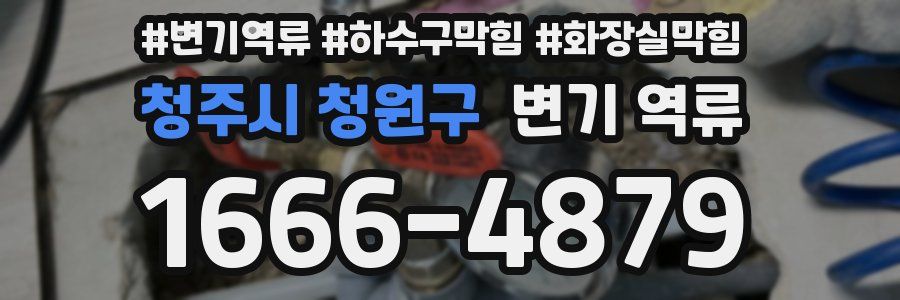 청주시 청원구 변기 역류