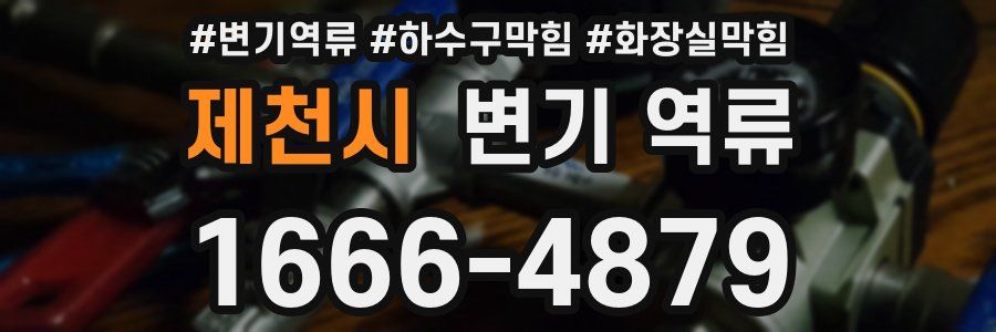 제천시 변기 역류