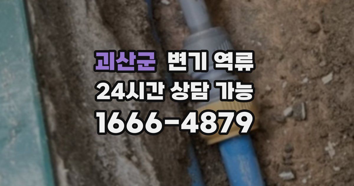 괴산군 변기 역류