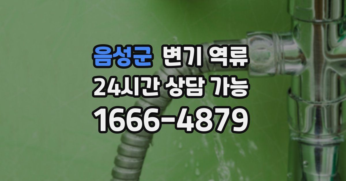 음성군 변기 역류