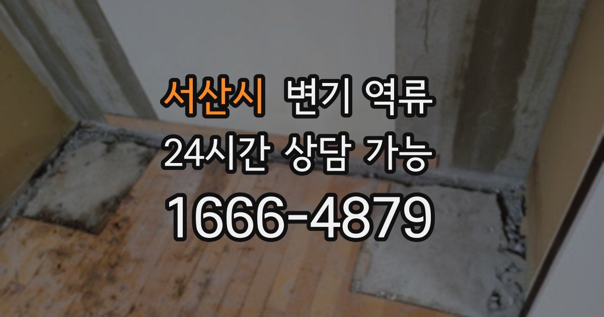 서산시 변기 역류