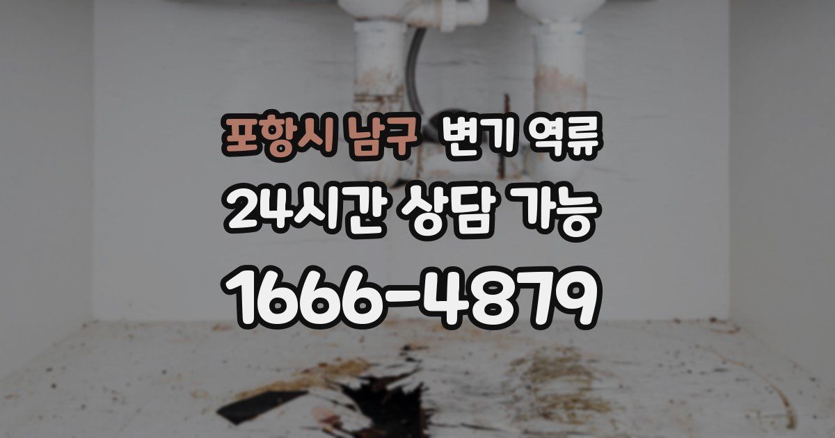 포항시 남구 변기 역류