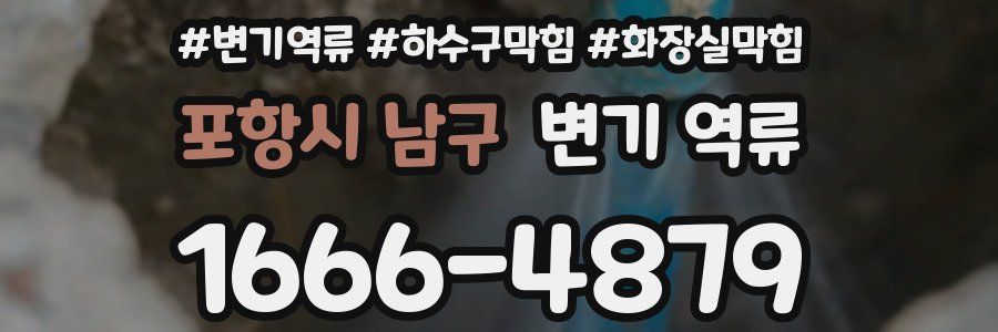 포항시 남구 변기 역류