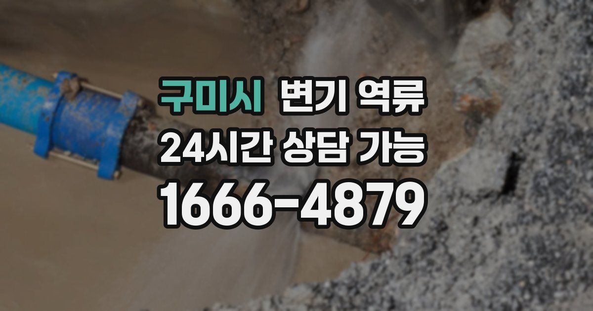 구미시 변기 역류