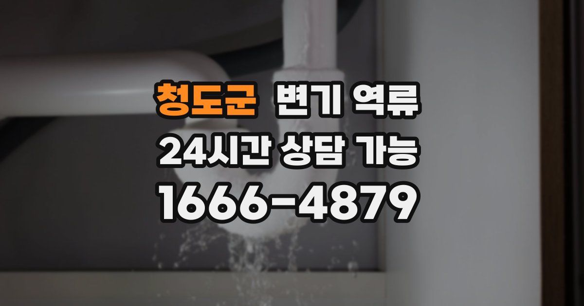 청도군 변기 역류