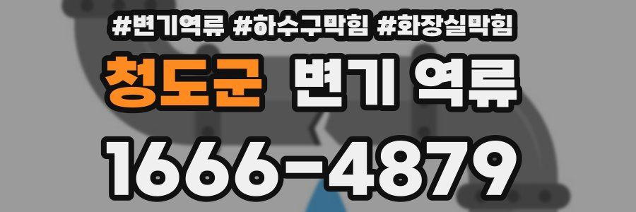 청도군 변기 역류