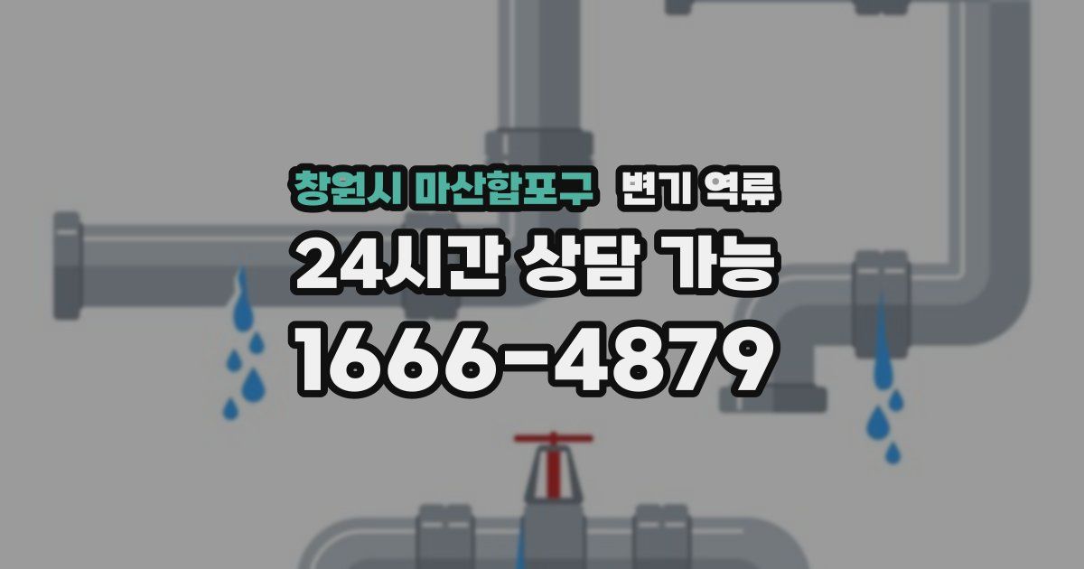 창원시 마산합포구 변기 역류