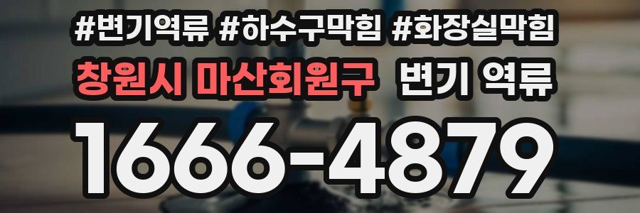 창원시 마산회원구 변기 역류