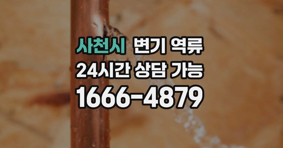 사천시 변기 역류