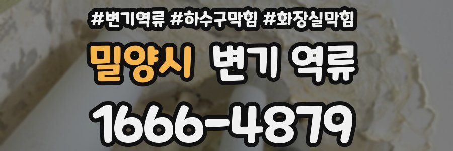 밀양시 변기 역류