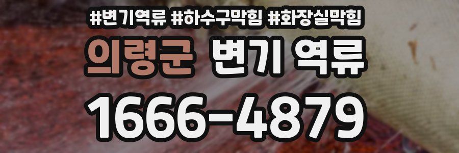 의령군 변기 역류