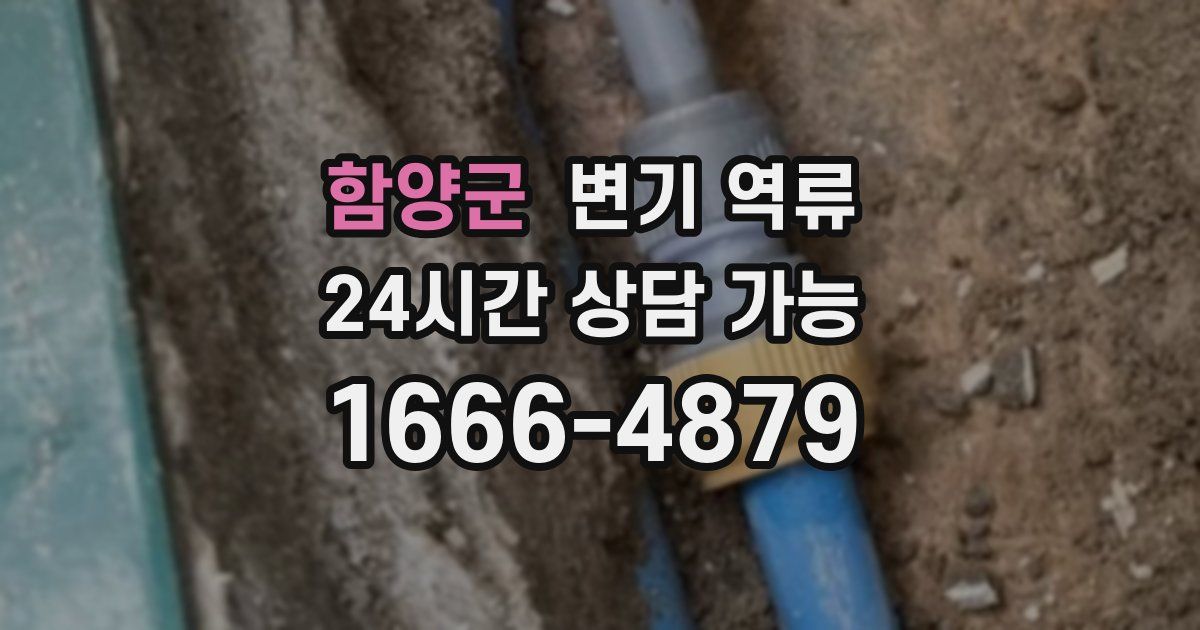 함양군 변기 역류