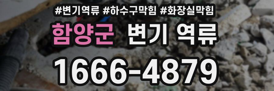 함양군 변기 역류