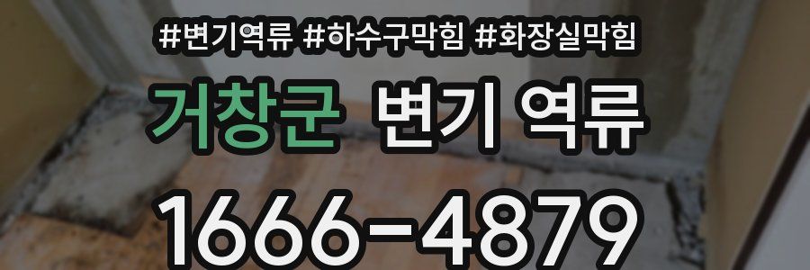 거창군 변기 역류