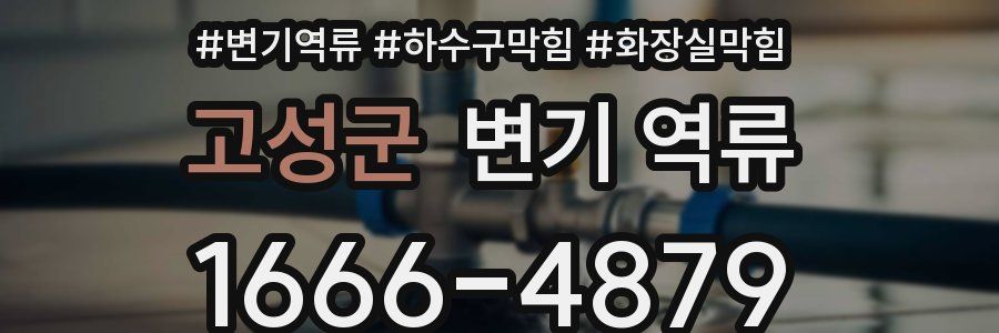 고성군 변기 역류