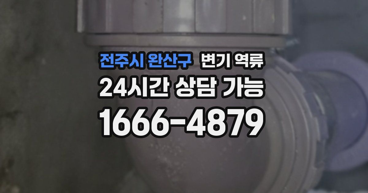 전주시 완산구 변기 역류