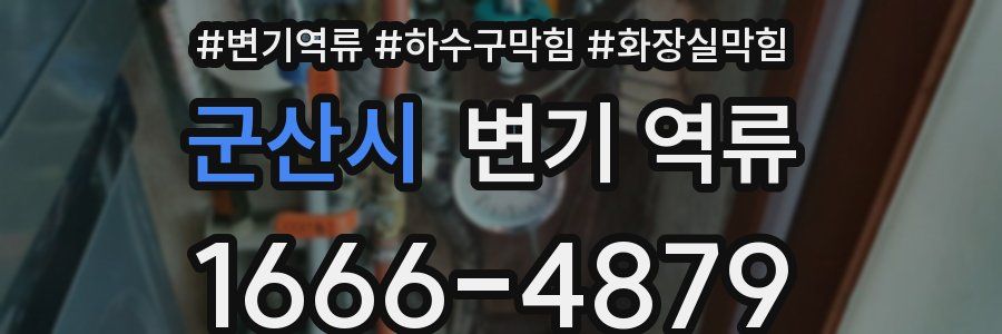 군산시 변기 역류