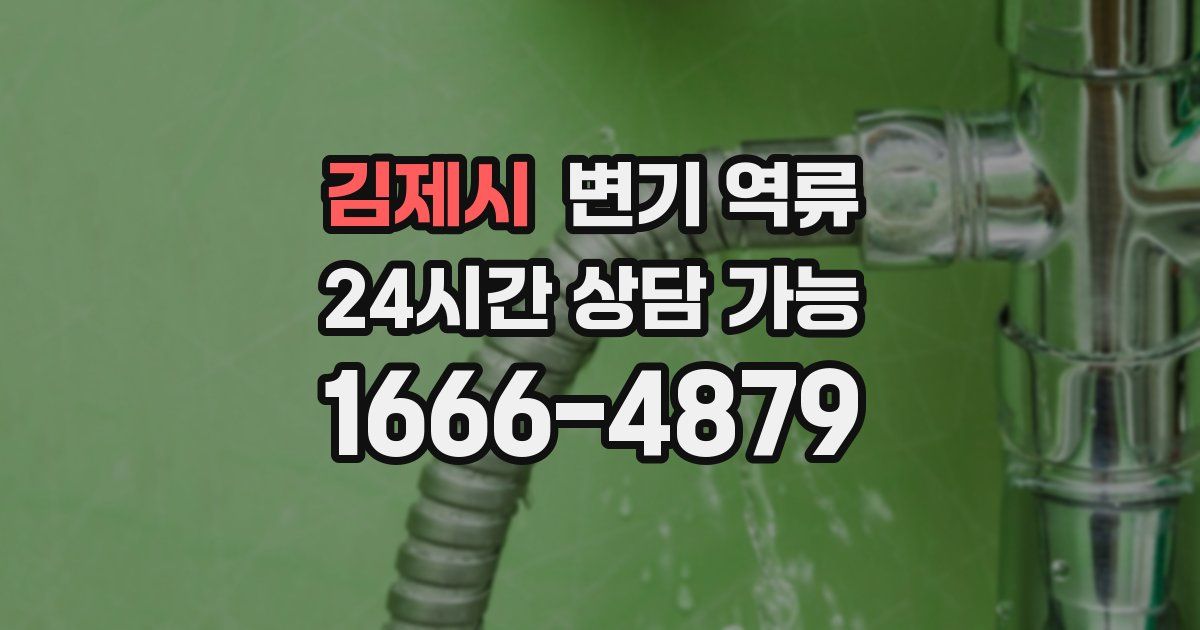 김제시 변기 역류