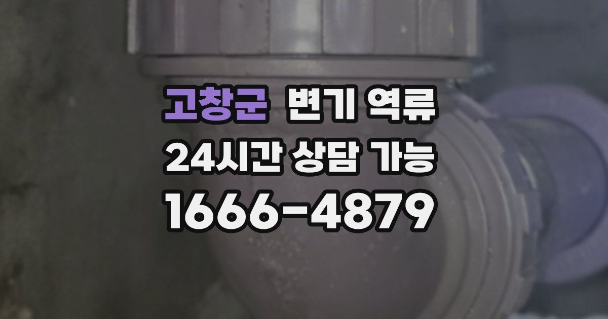 고창군 변기 역류