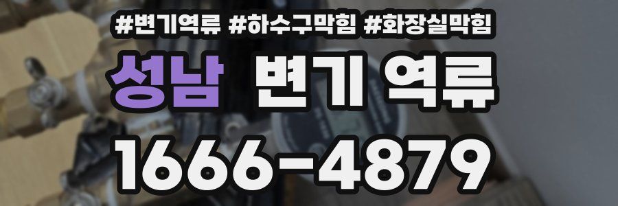 성남 변기 역류