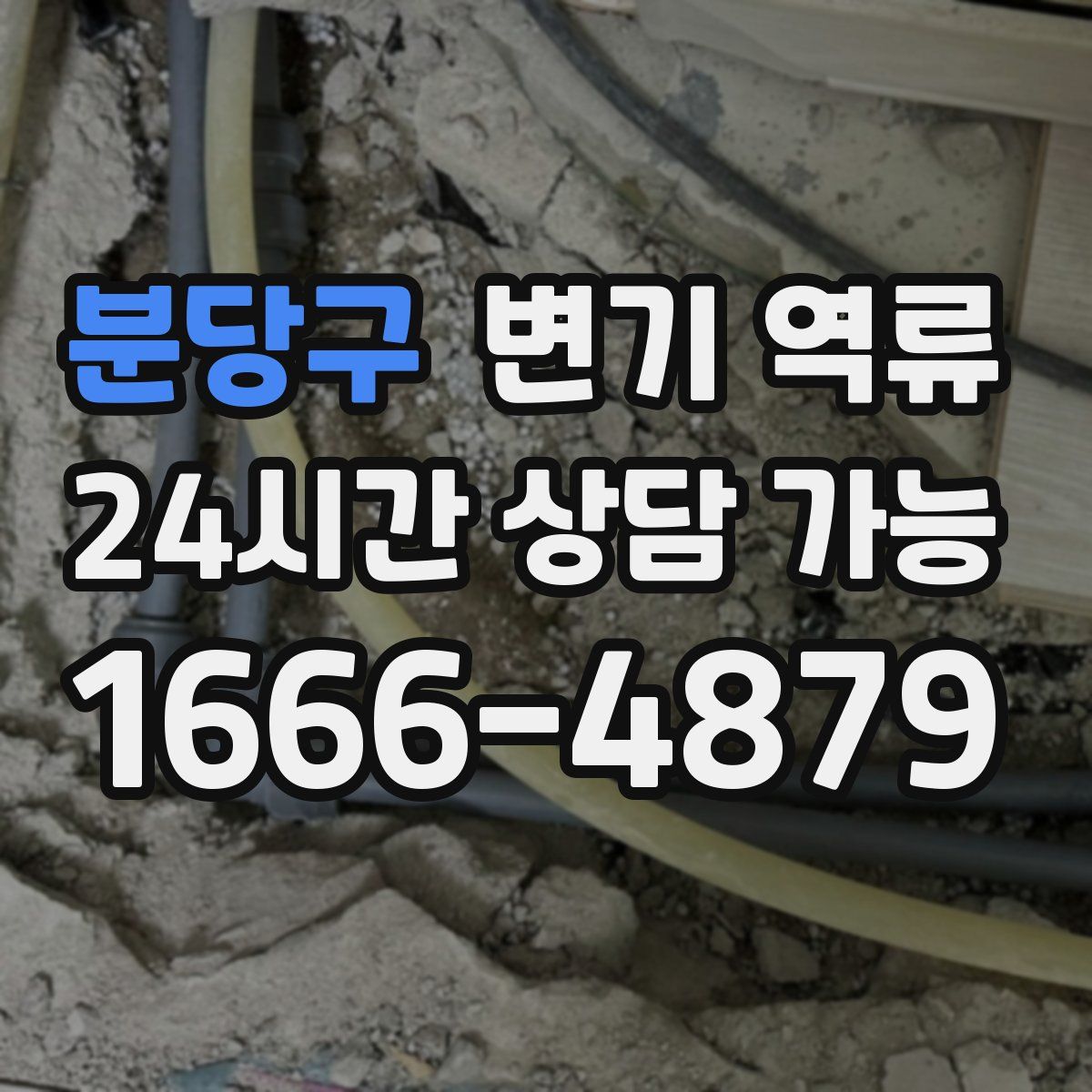 분당구 변기 역류