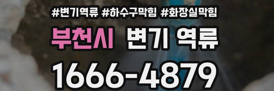 부천시 변기 역류