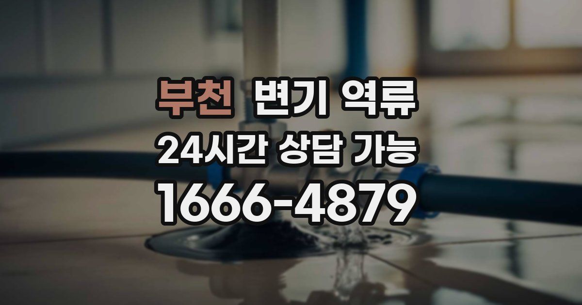 부천 변기 역류