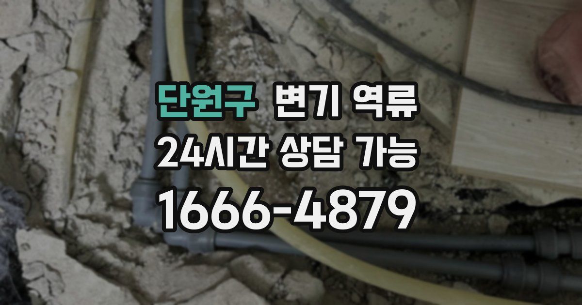 단원구 변기 역류