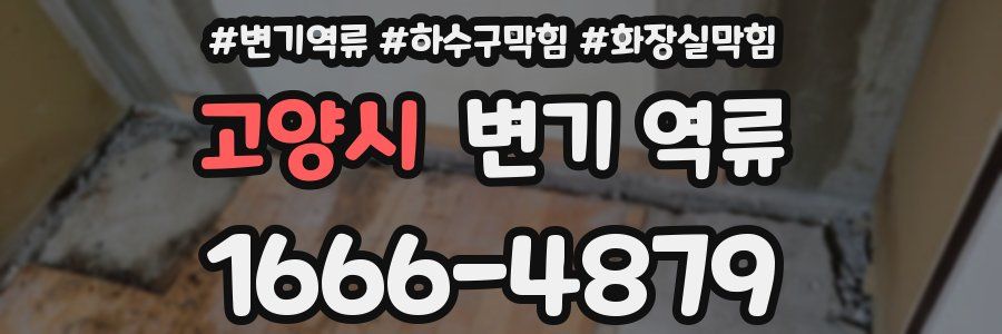 고양시 변기 역류