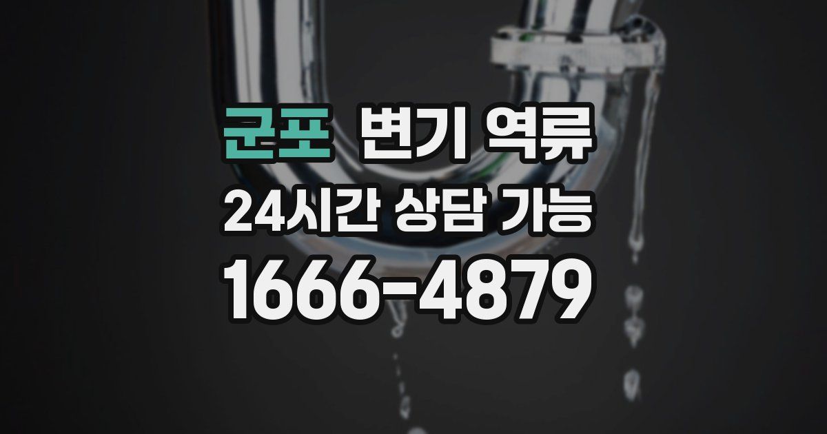 군포 변기 역류
