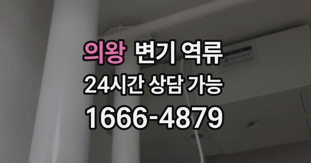 의왕 변기 역류