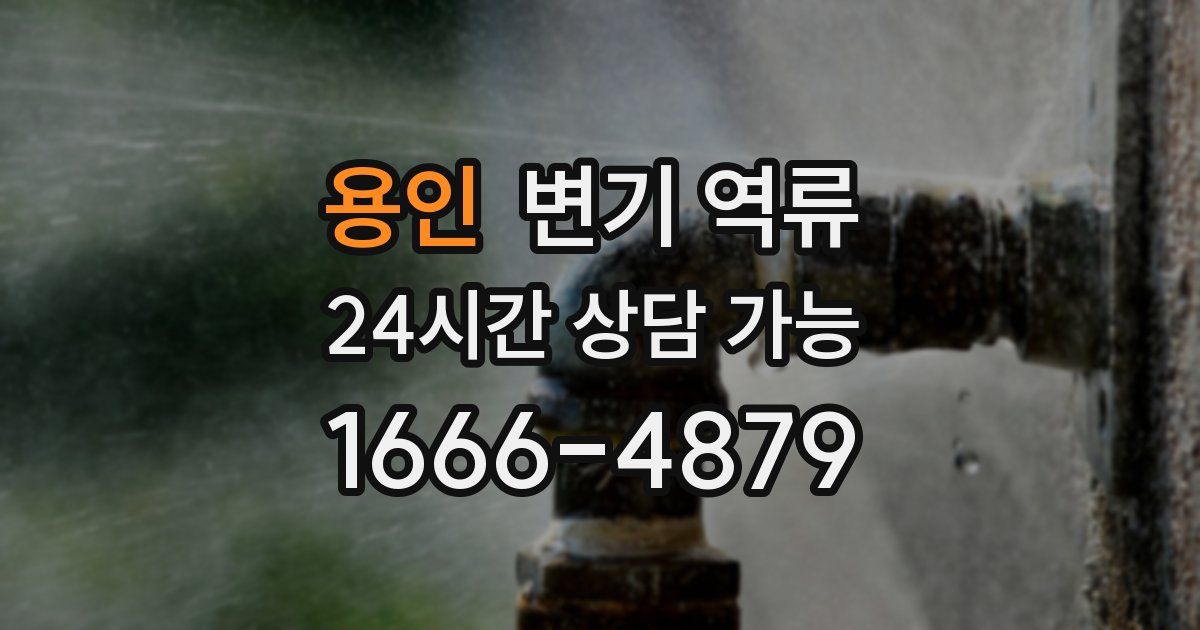 용인 변기 역류