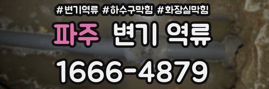 파주 변기 역류